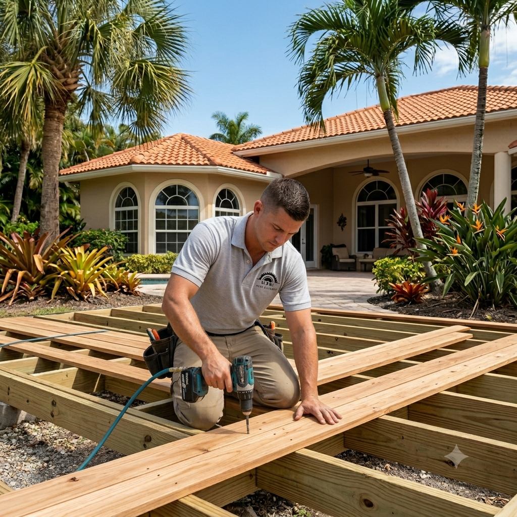Finished pergola & patio cover builders project in Miami