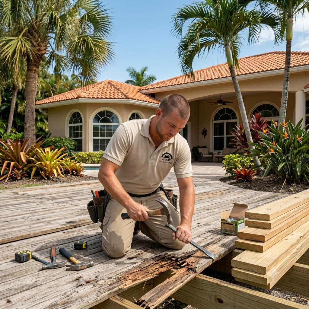 Deck repair and resurfacing in Miami