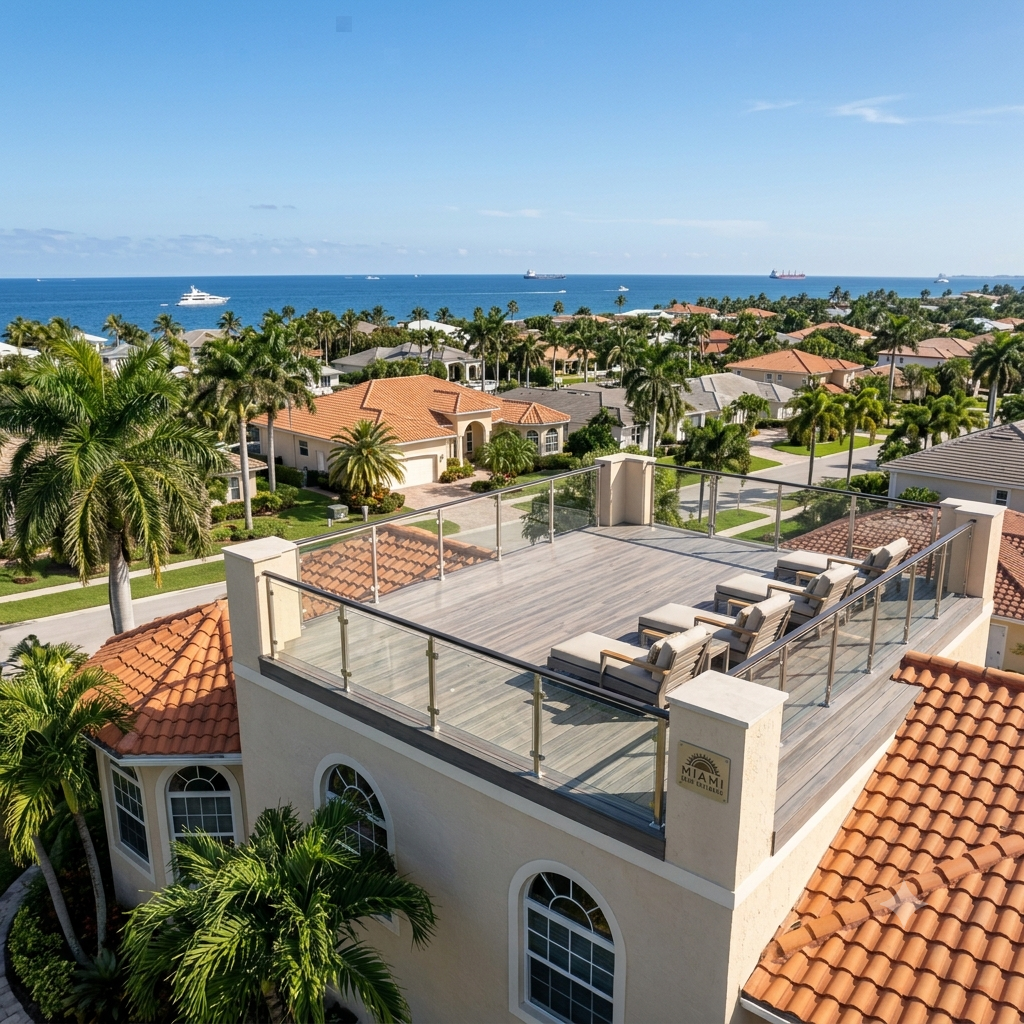 Rooftop and elevated deck in Miami